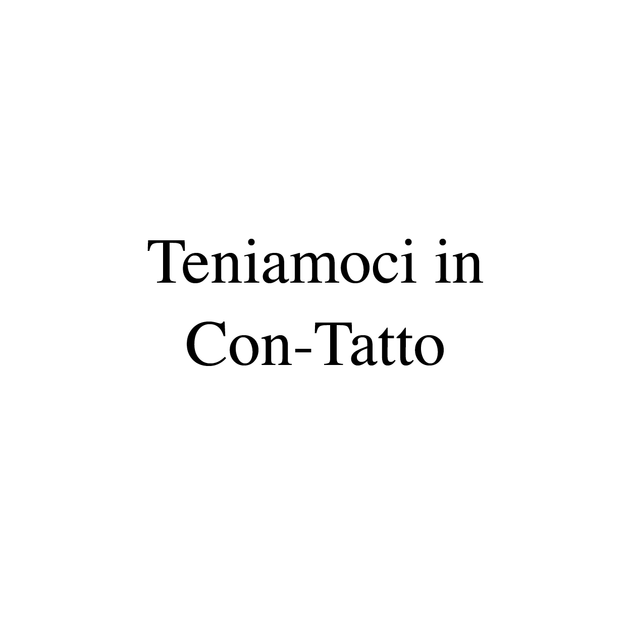 Teniamoci in Con-Tatto - Educare alle Differenze